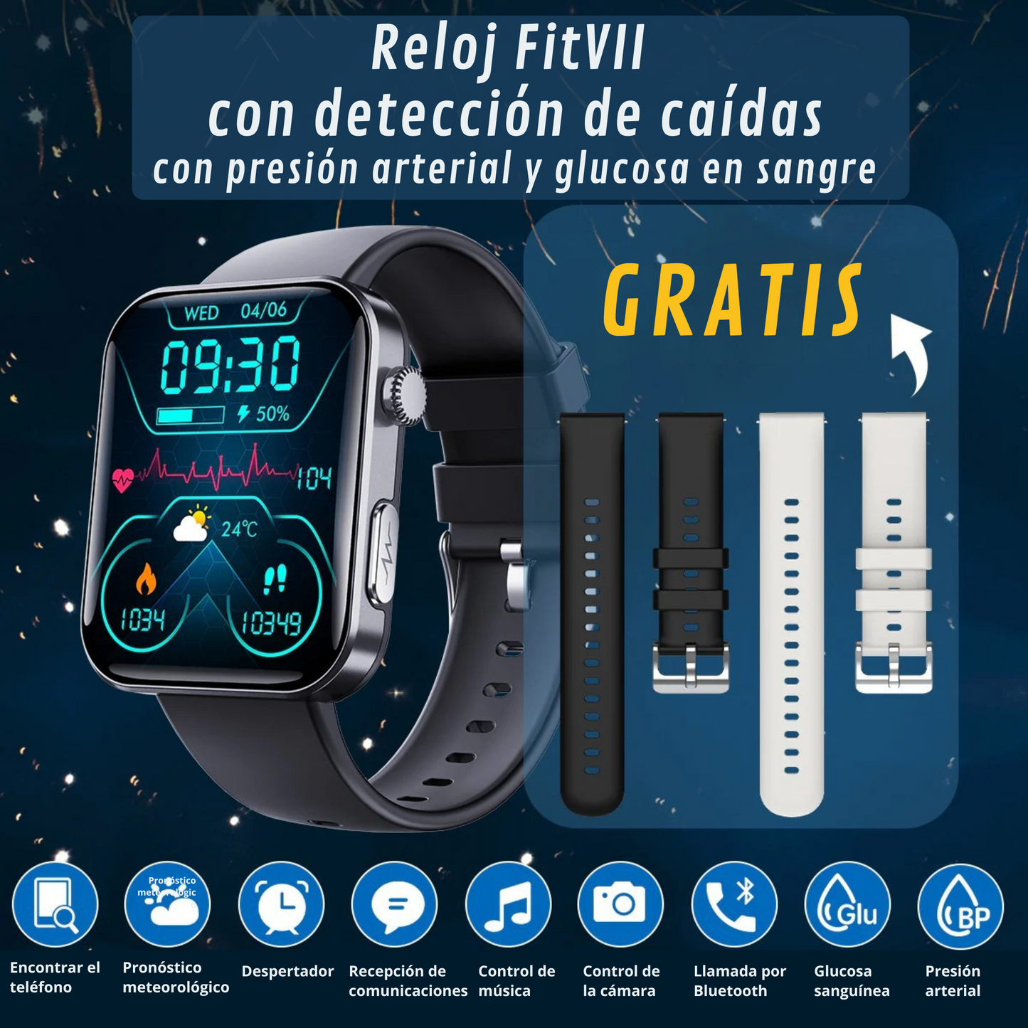 Glucometru multifuncțional + ceas de monitorizare – CUMPĂRĂ 1 ȘI PRIMEȘTE AL DOILEA GRATUIT